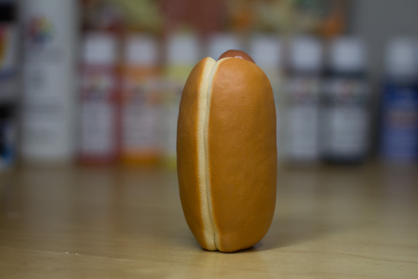 Grumpy Hotdog Figurine