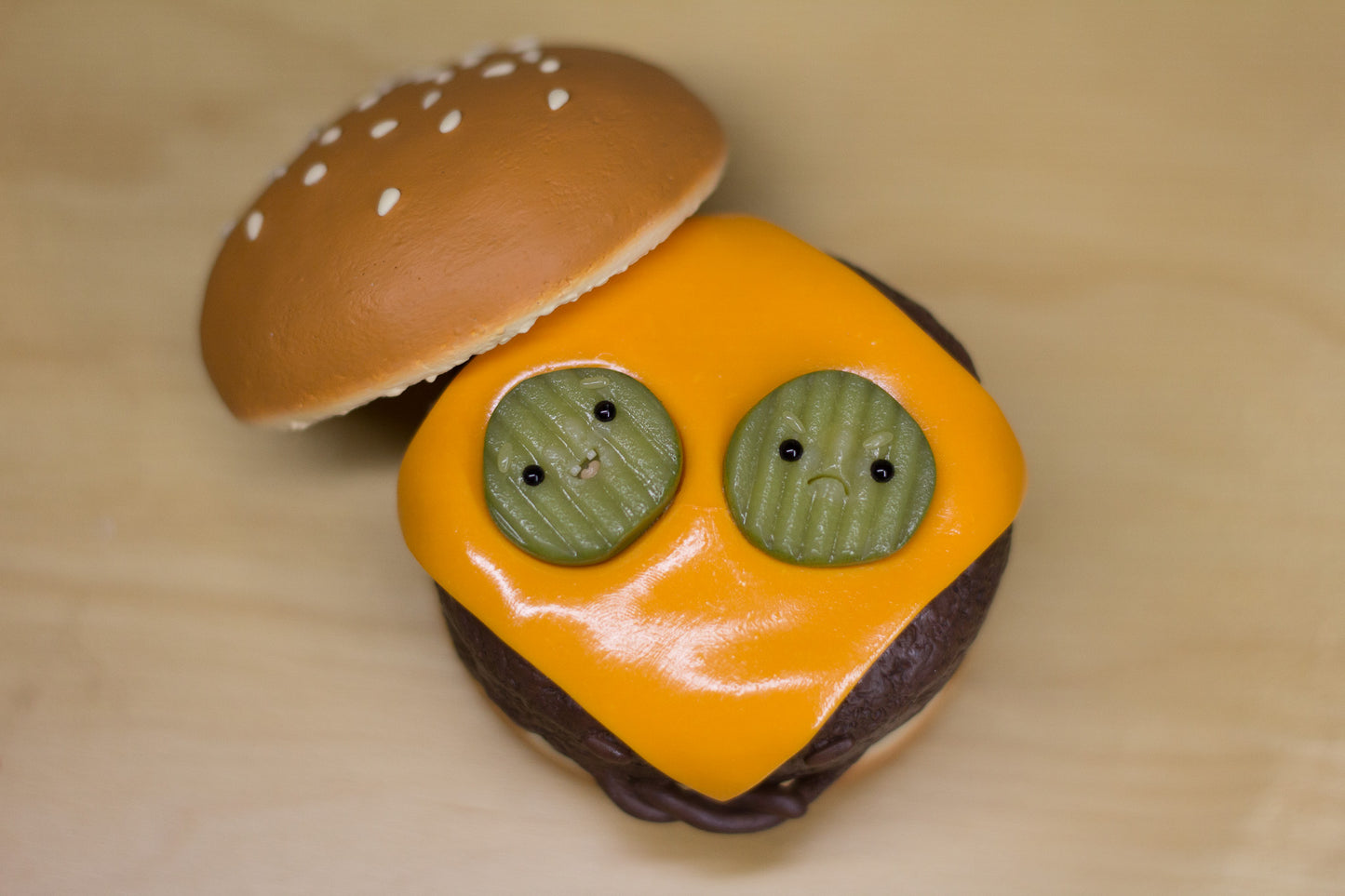 Grumpy Cheeseburger Figurine