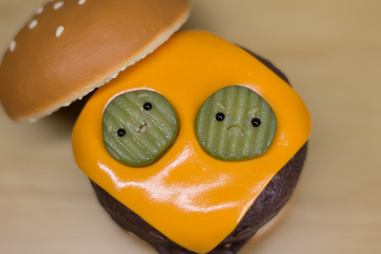 Grumpy Cheeseburger Figurine