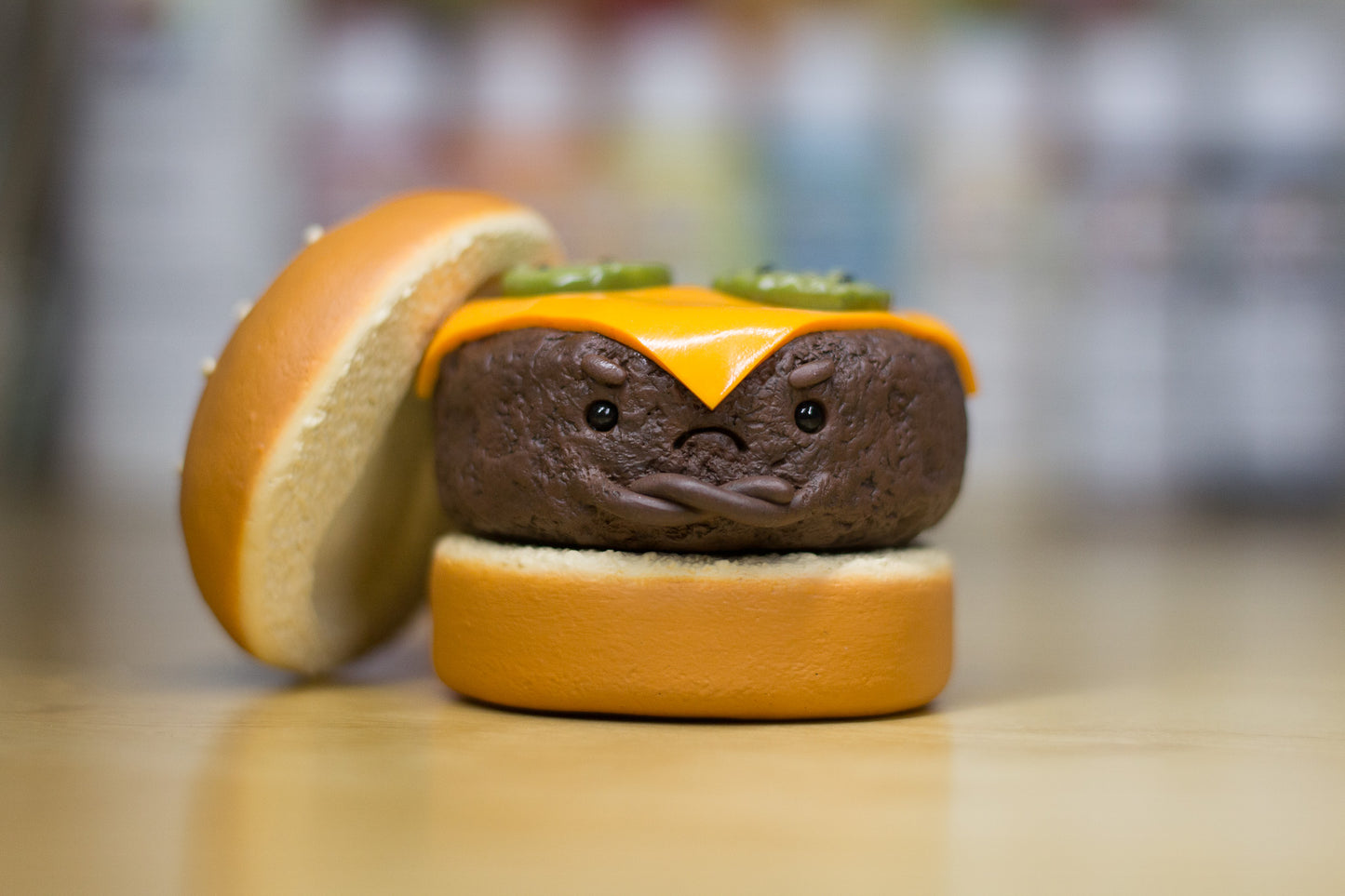Grumpy Cheeseburger Figurine