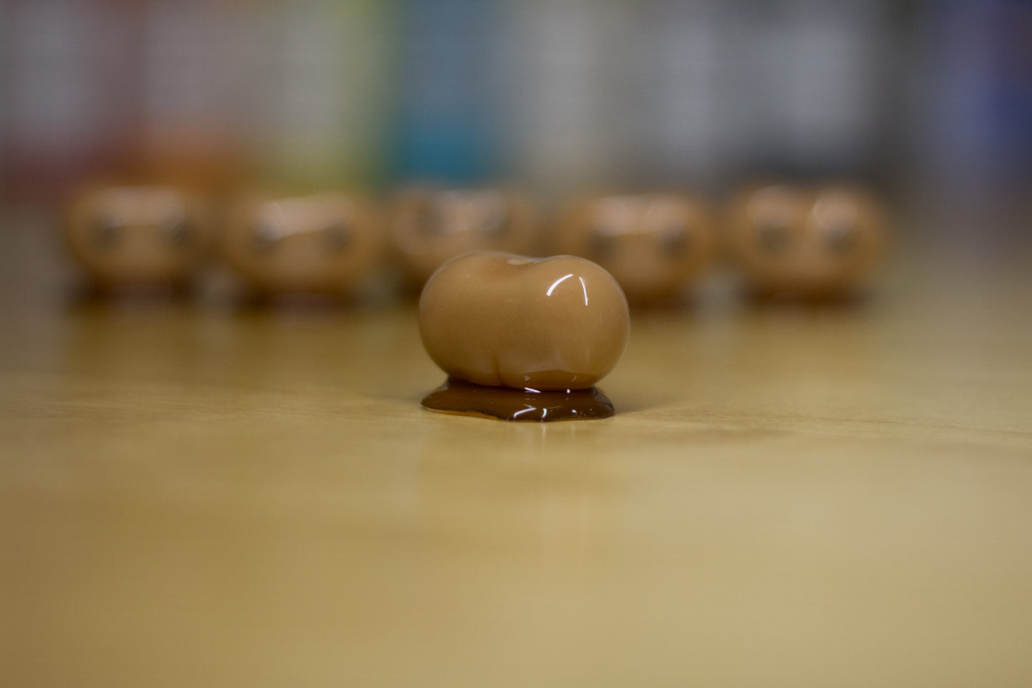 Happy Baked Bean Mini Figurine