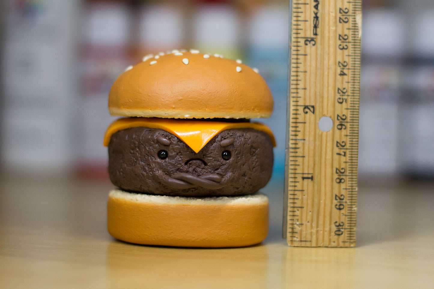 Grumpy Cheeseburger Figurine
