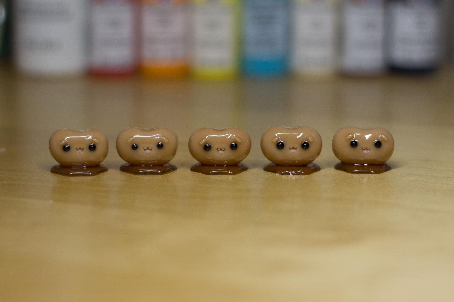 Happy Baked Bean Mini Figurine