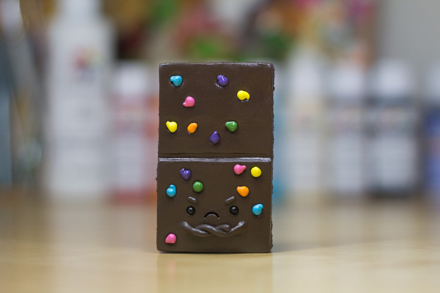 Grumpy Rainbow Brownie Figurine