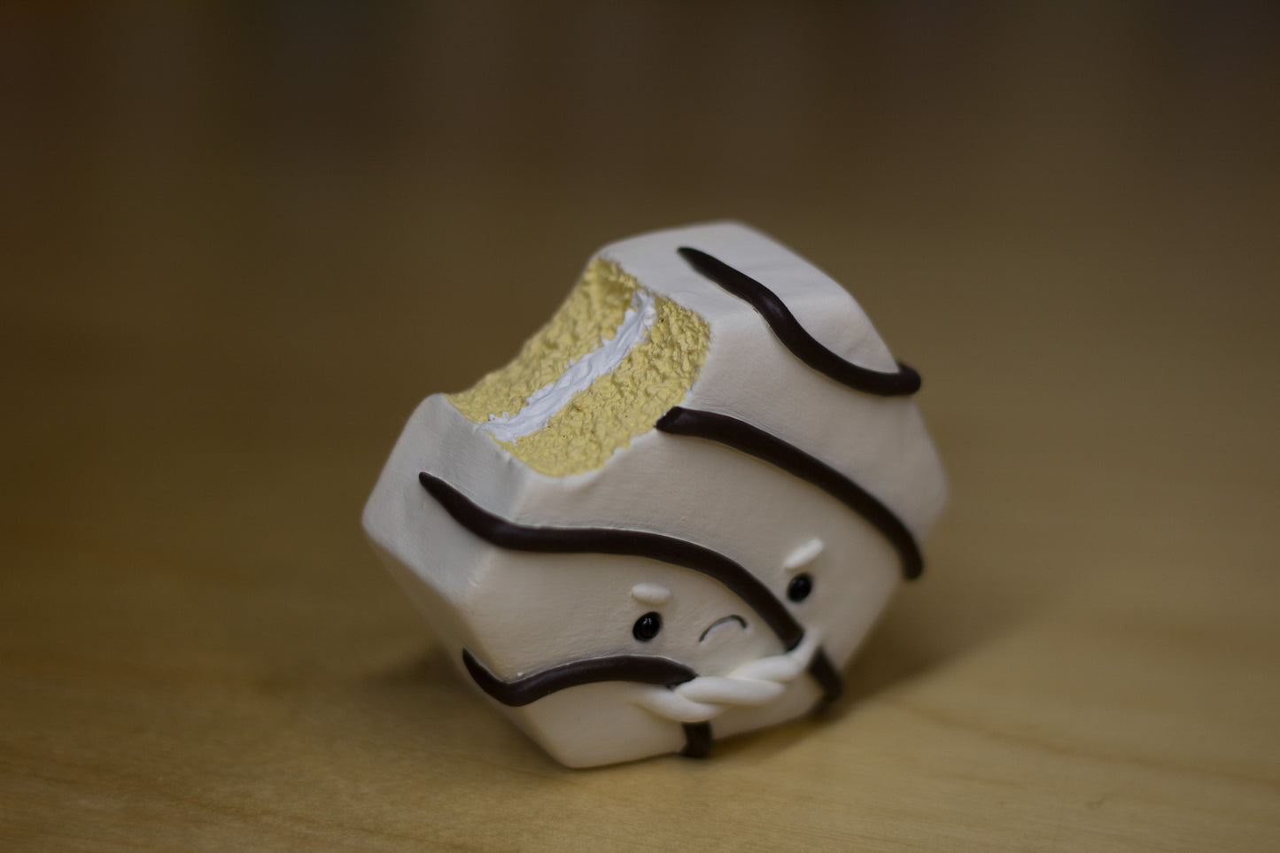 Grumpy Striped Cake Figurine