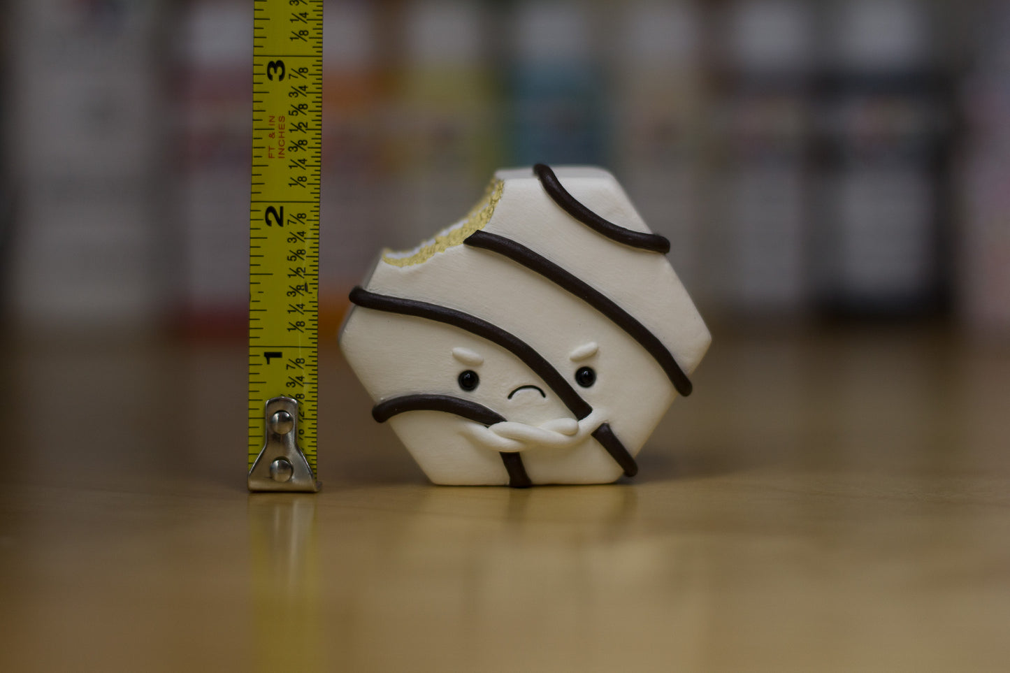 Grumpy Striped Cake Figurine