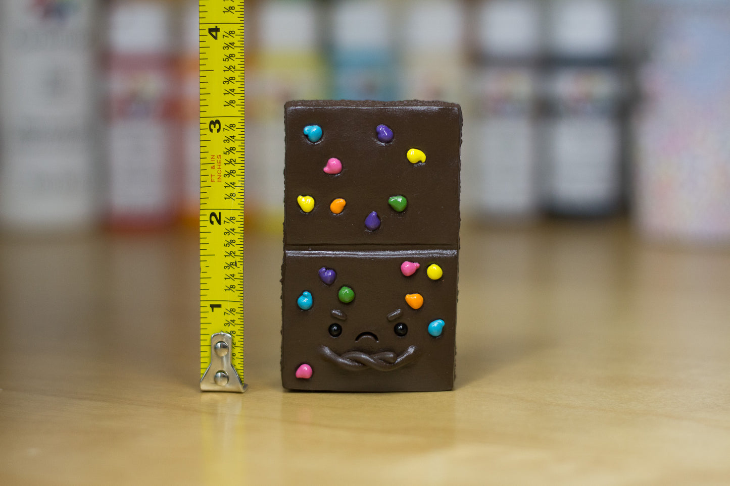Grumpy Rainbow Brownie Figurine