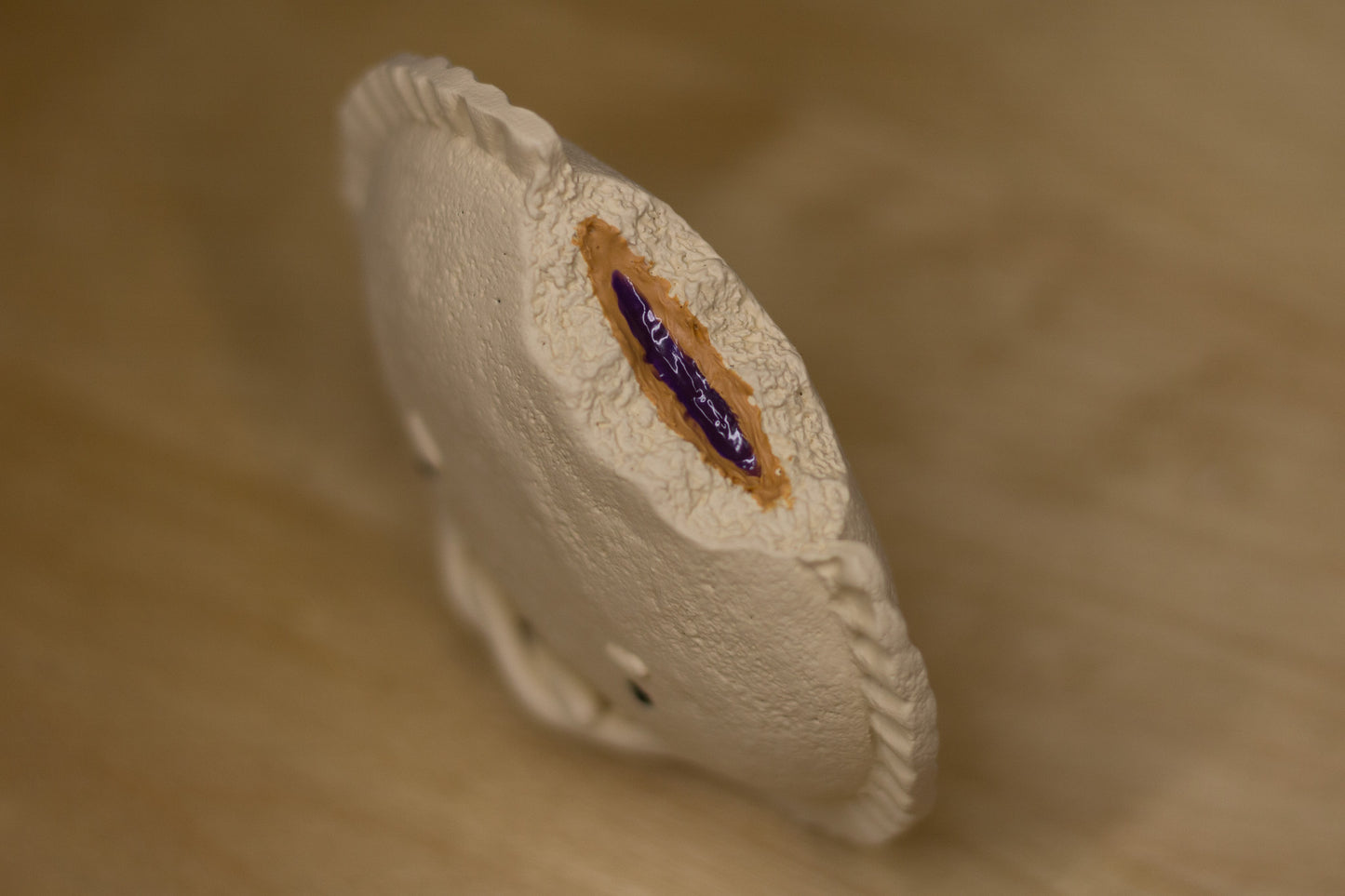Grumpy Peanut Butter and Jelly Sandwich Figurine