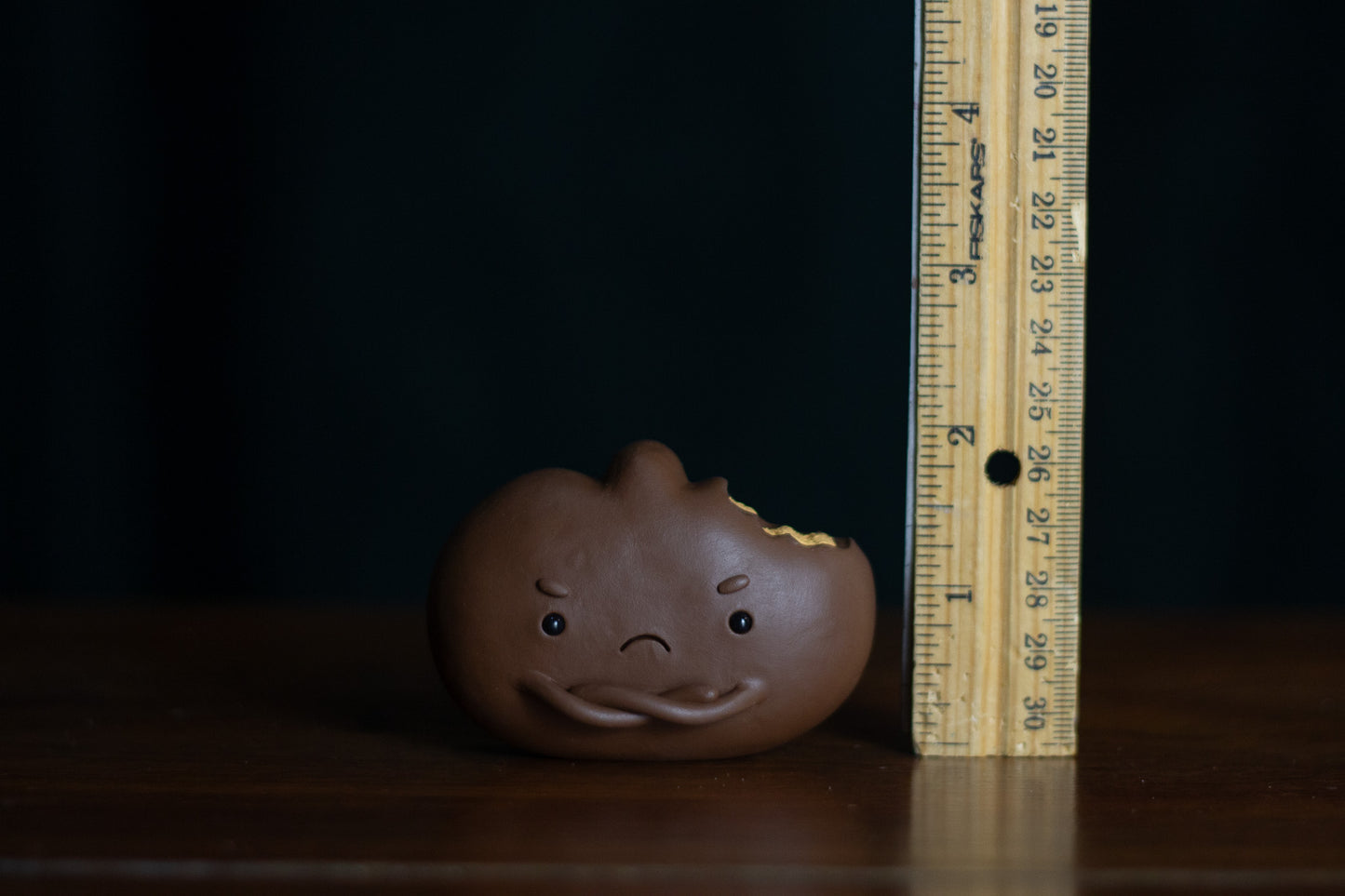 Grumpy Peanut Butter Pumpkin Figurine