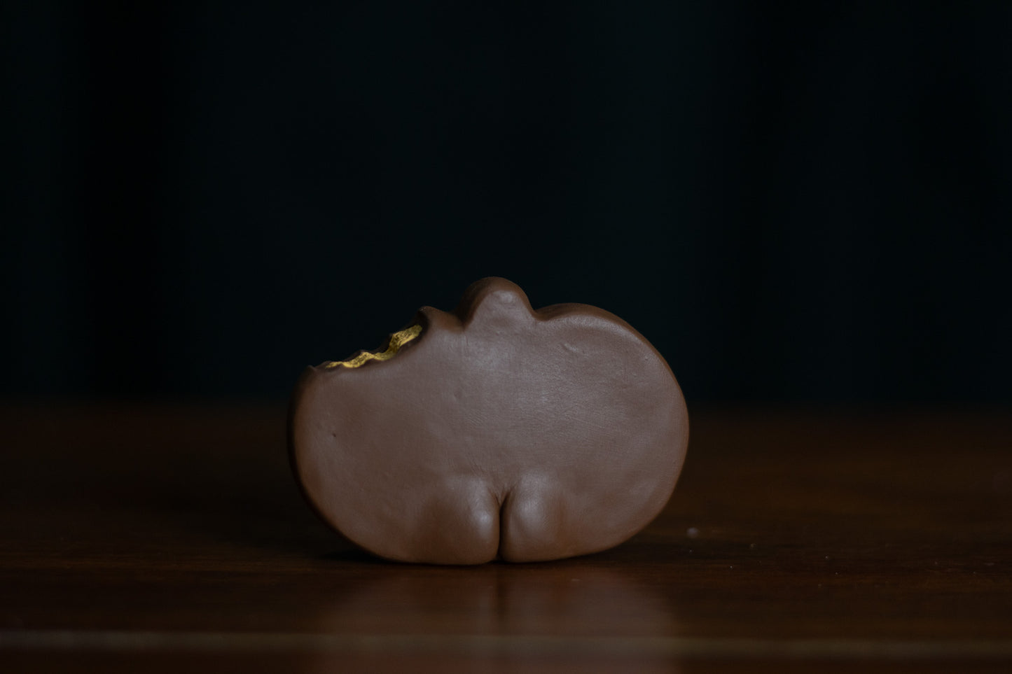 Grumpy Peanut Butter Pumpkin Figurine