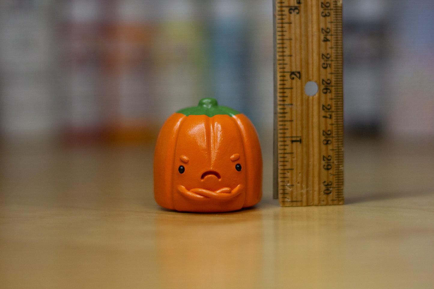 Grumpy Pumpkin Candy Figurine