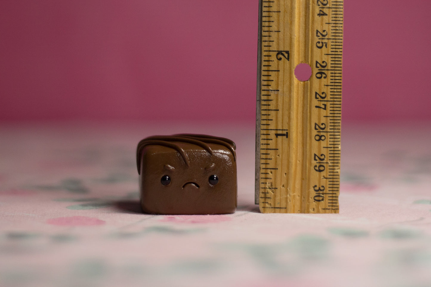 Grumpy Milk Chocolate with Strawberry Filling Figurine