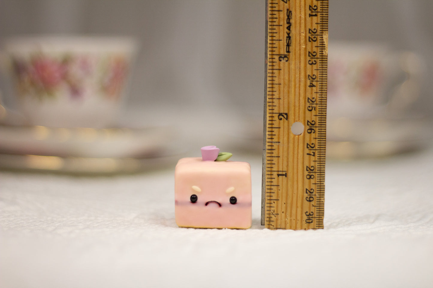 Grumpy Pink Petit Four Figurine