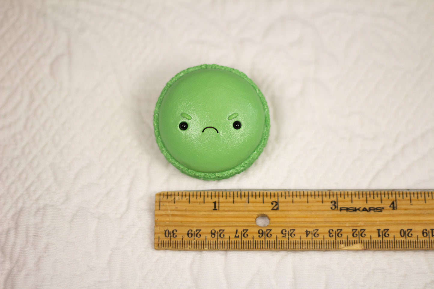 Grumpy Matcha Macaron Magnet