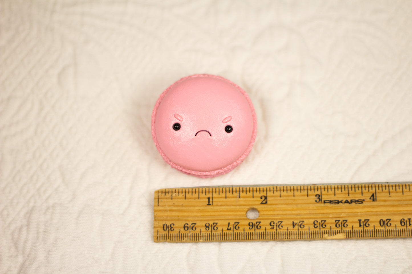 Grumpy Raspberry Macaron Magnet