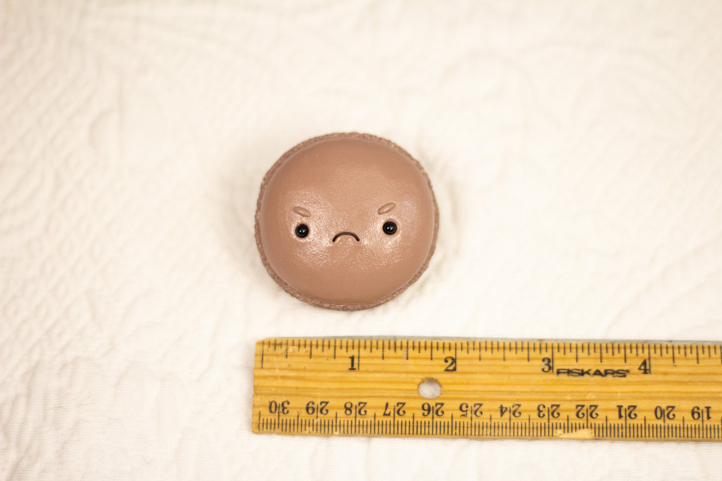 Grumpy Chocolate Macaron Magnet
