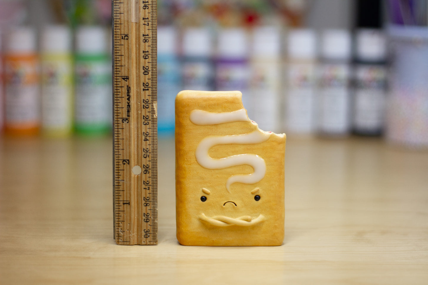 Grumpy Toaster Pastry Figurine