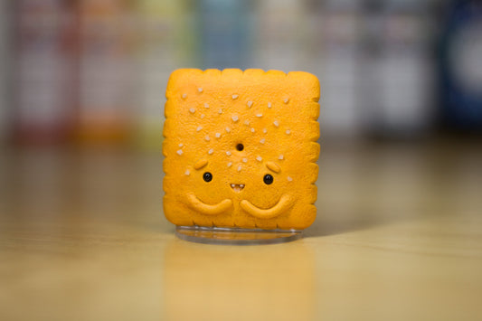 Happy Cheezy Cracker Figurine