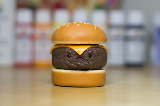 Grumpy Cheeseburger Figurine