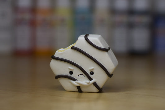 Grumpy Striped Cake Figurine