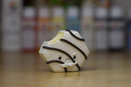 Grumpy Striped Cake Figurine