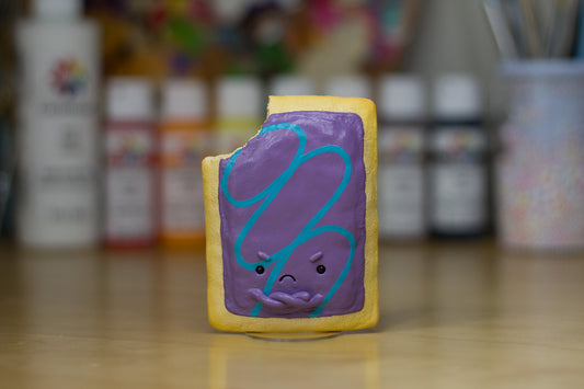 Grumpy Toaster Tart Figurine