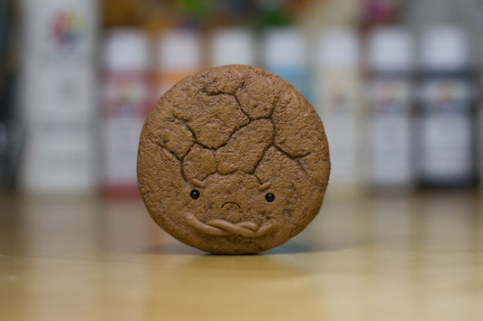 Grumpy Oatmeal Creme Cookie Figurine