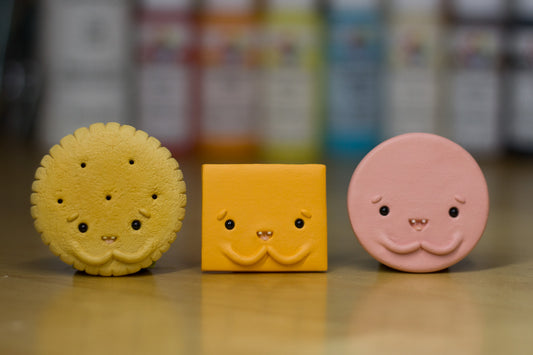 Happy Cracker, Meat, and Cheese Magnets