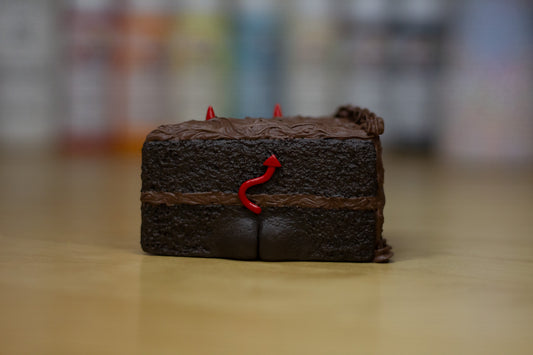 Grumpy Devil's Food Cake Figurine