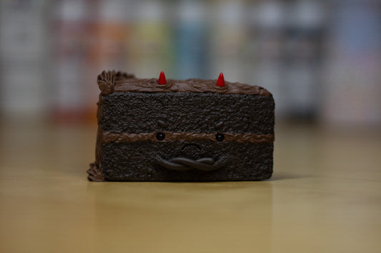 Grumpy Devil's Food Cake Figurine