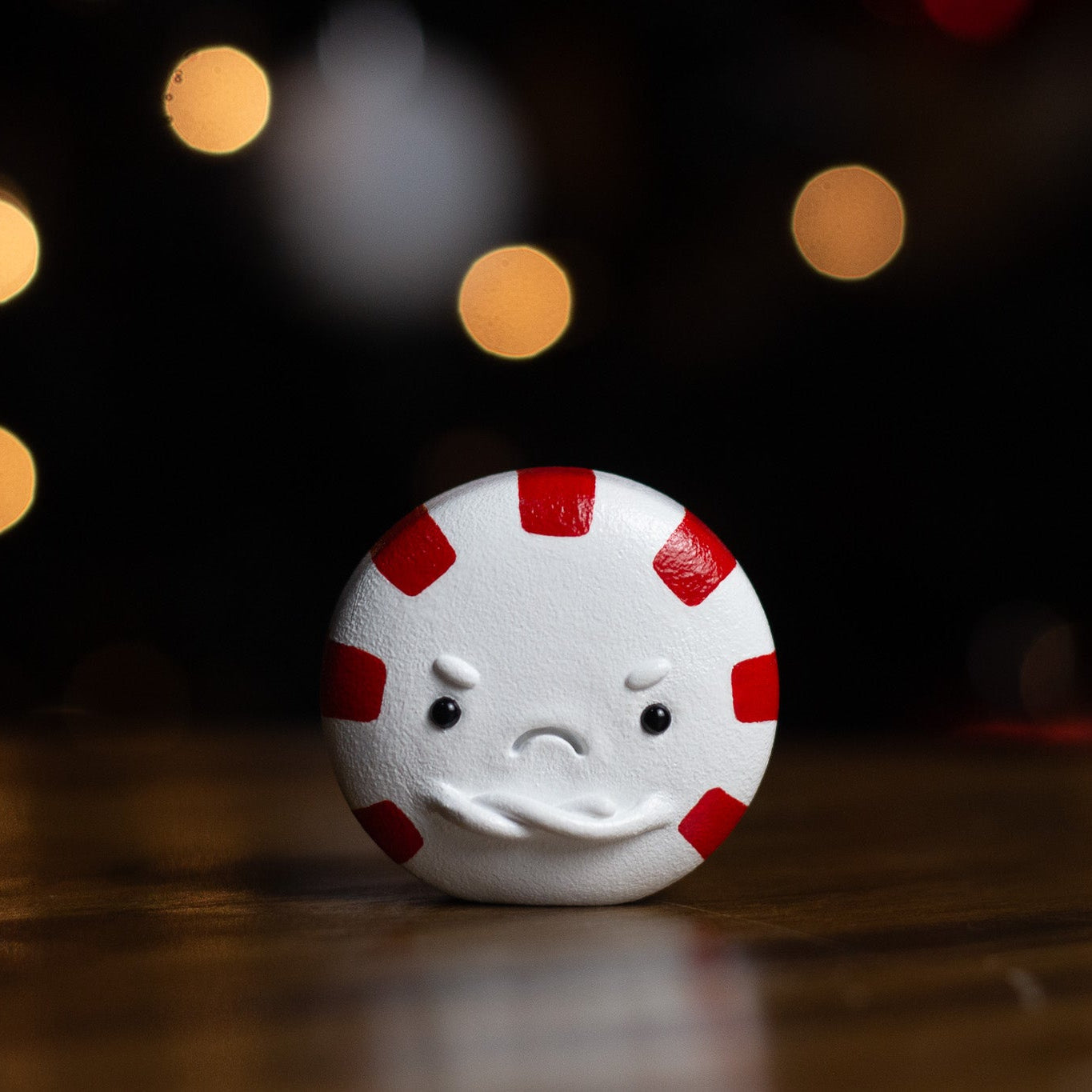 Grumpy Peppermint Candy Figurine