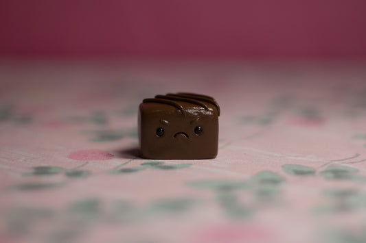 Grumpy Milk Chocolate with Dark Chocolate Filling Figurine