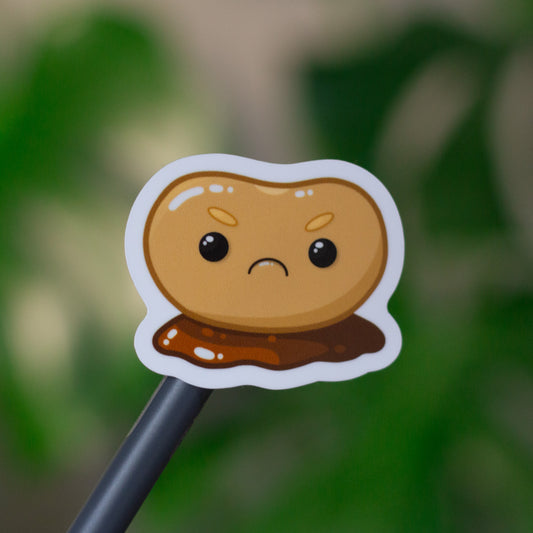 Grumpy Baked Bean Sticker
