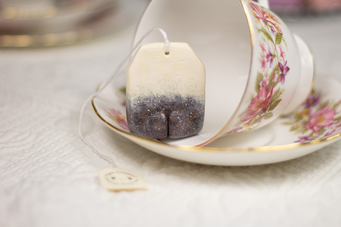 Grumpy Black Tea Bag Figurine