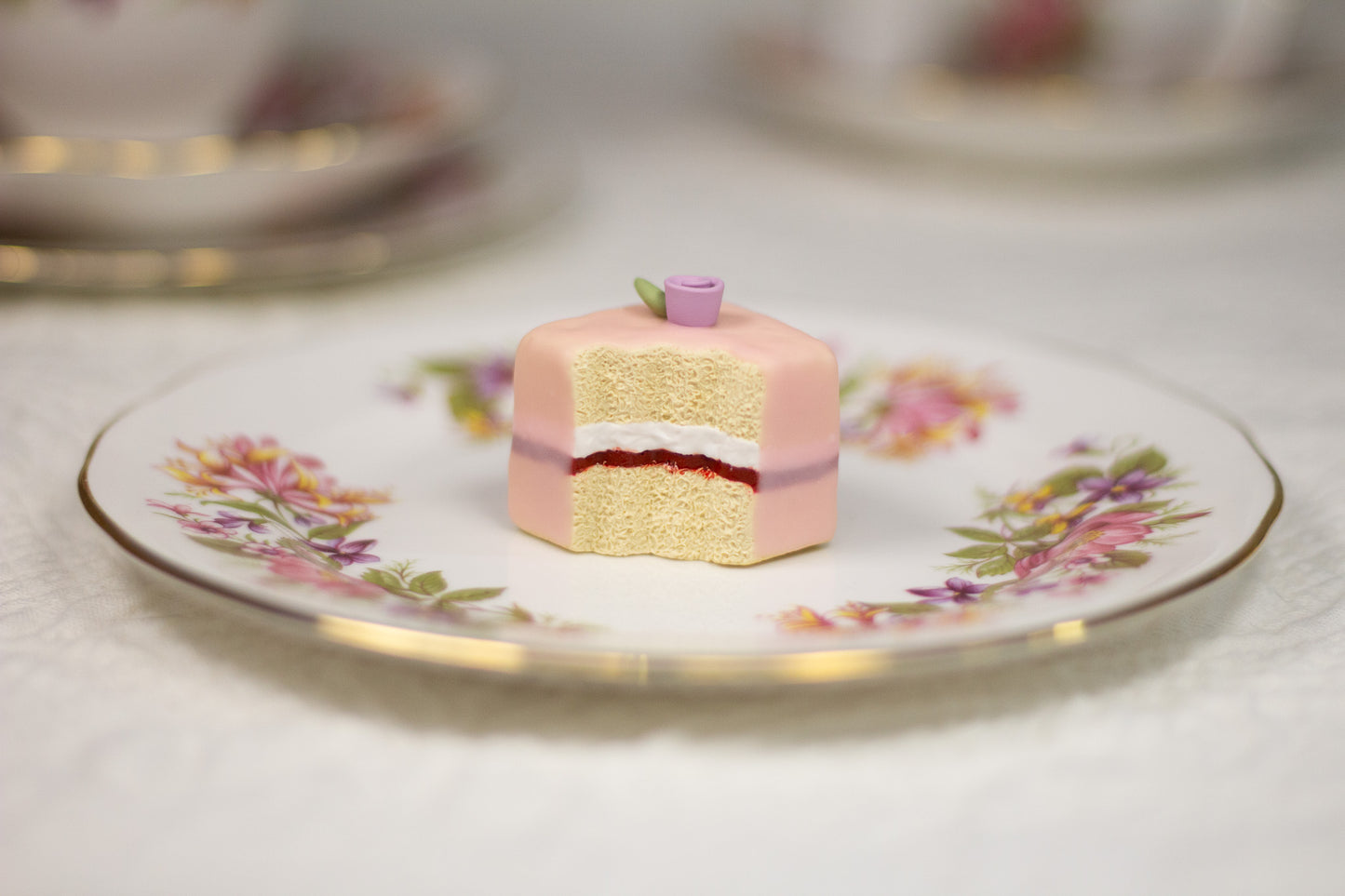 Grumpy Pink Petit Four Figurine