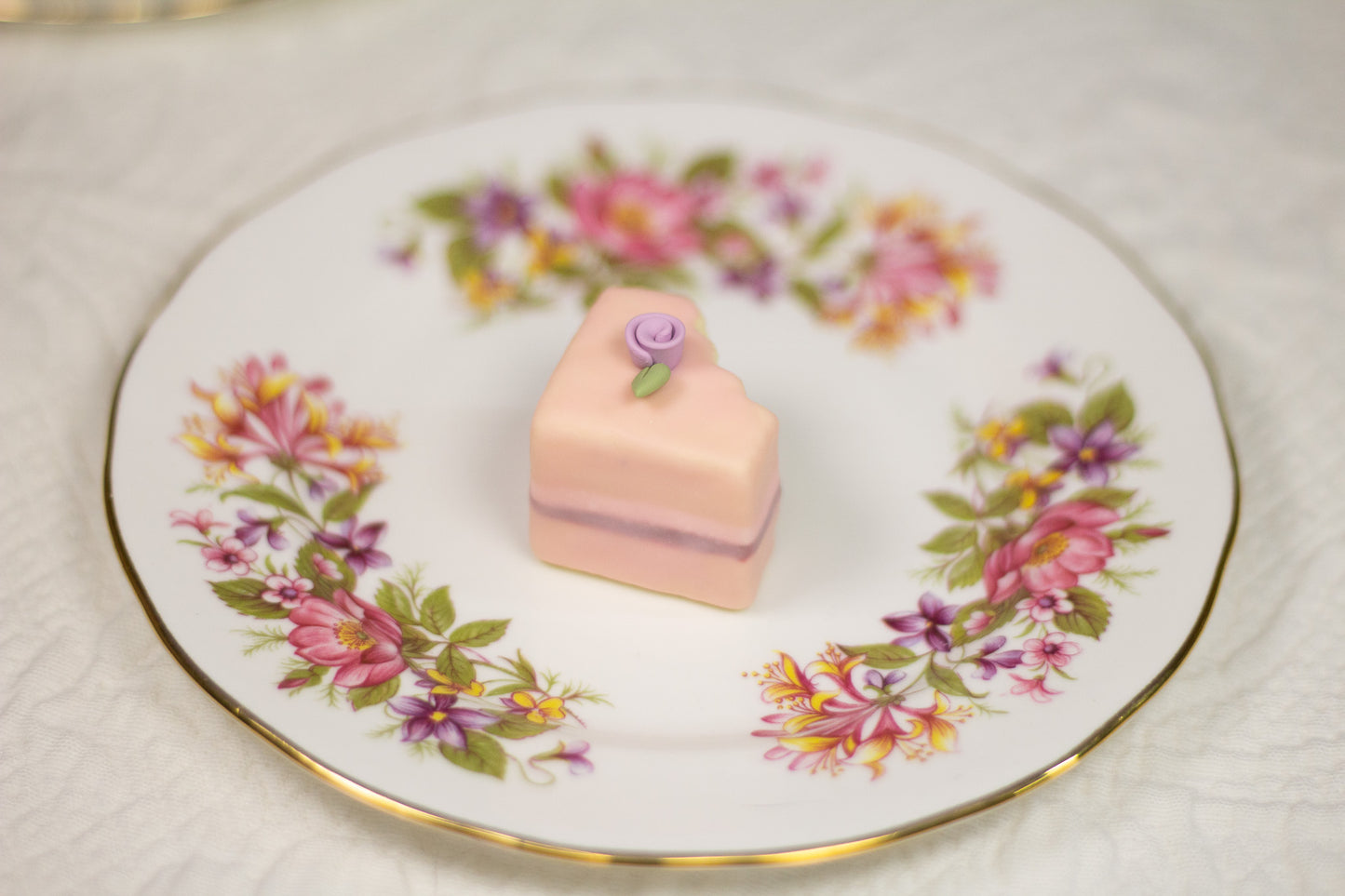 Grumpy Pink Petit Four Figurine