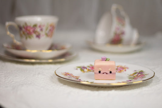 Grumpy Pink Petit Four Figurine