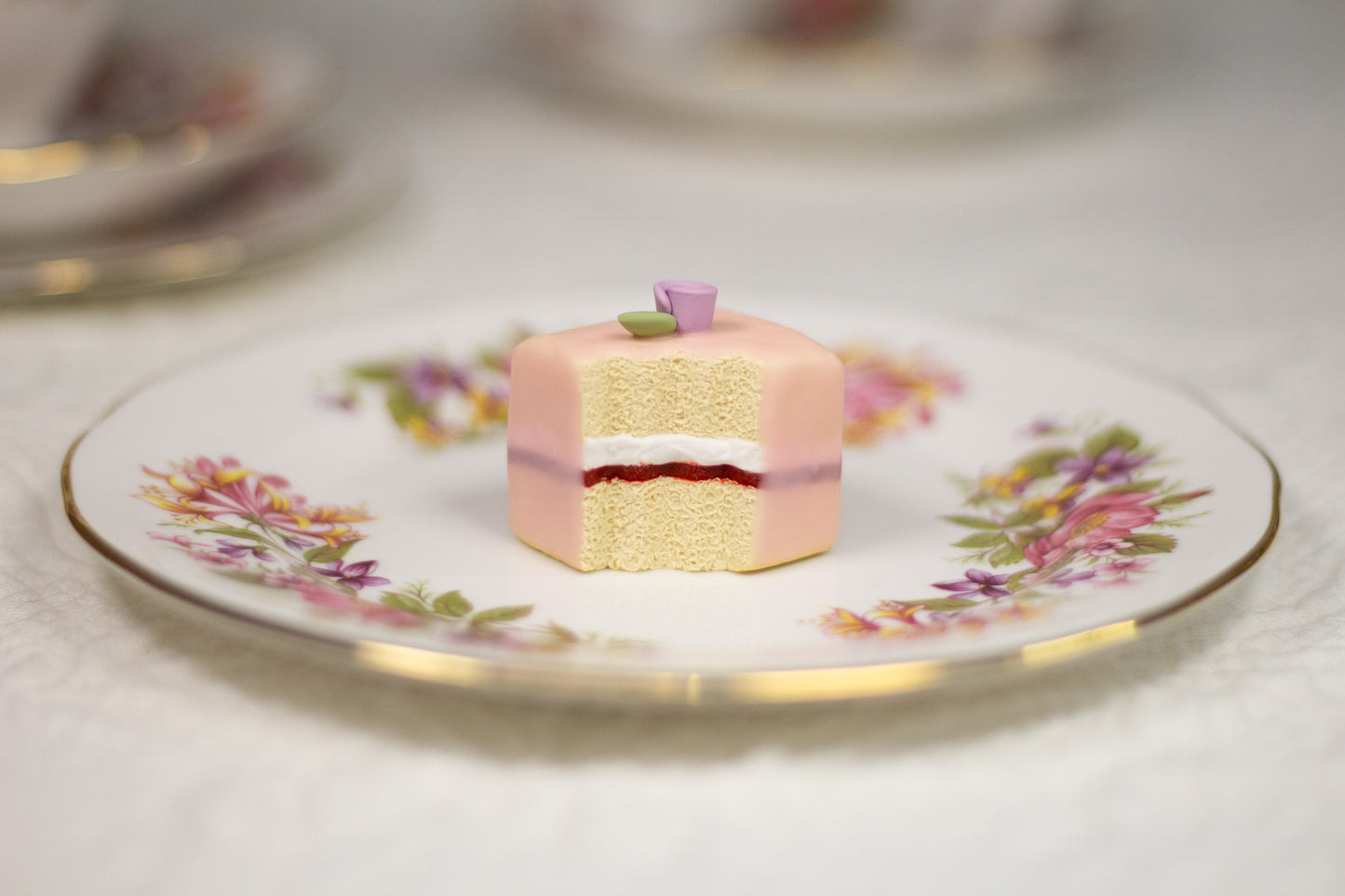 Grumpy Pink Petit Four Figurine