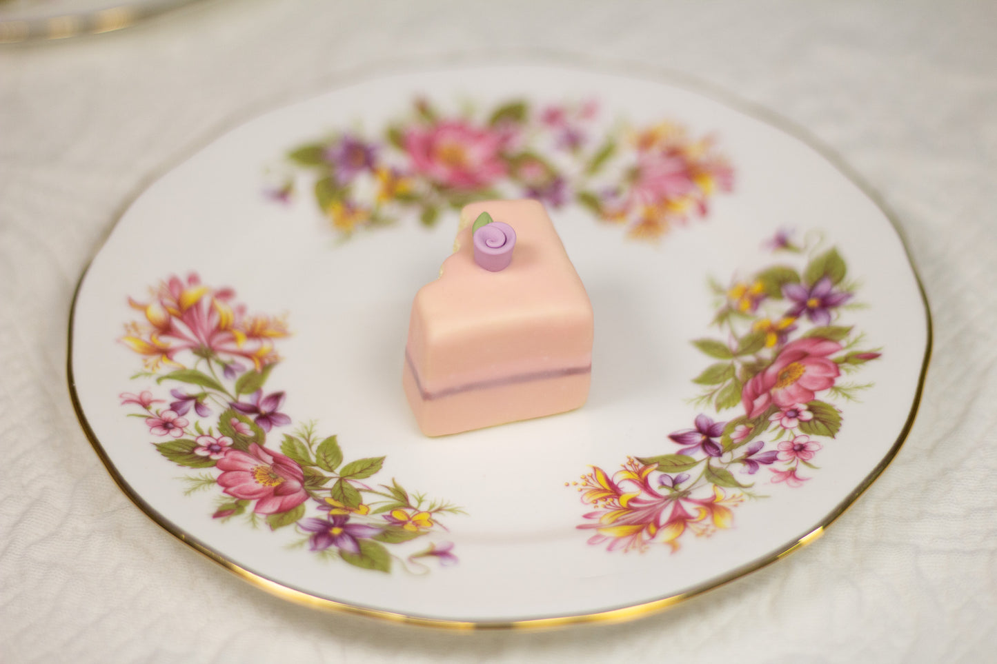 Grumpy Pink Petit Four Figurine