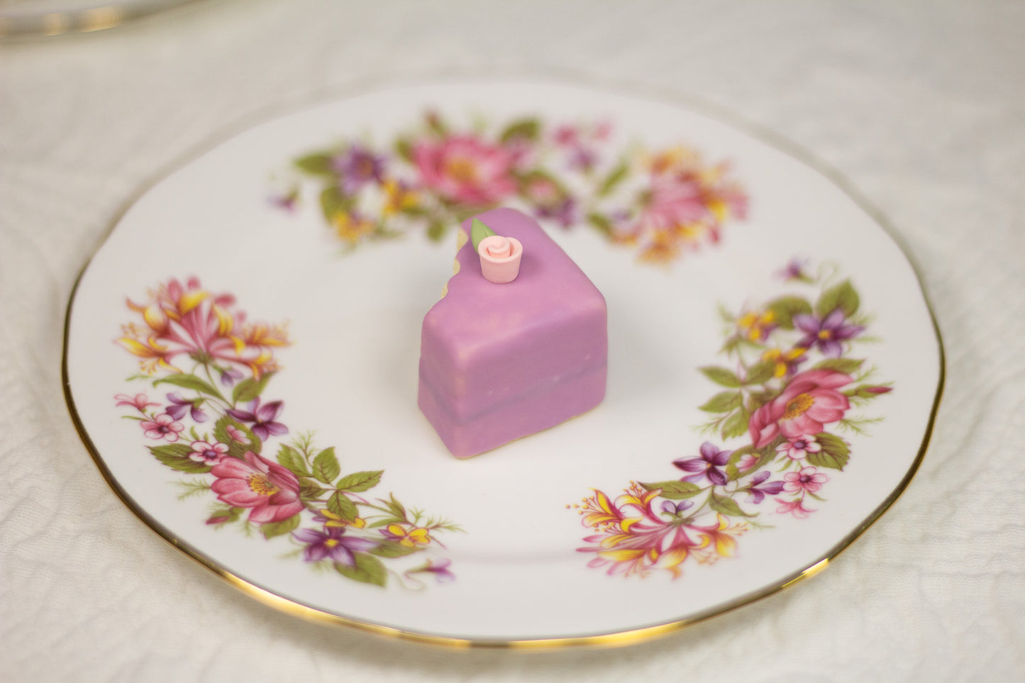 Grumpy Purple Petit Four Figurine