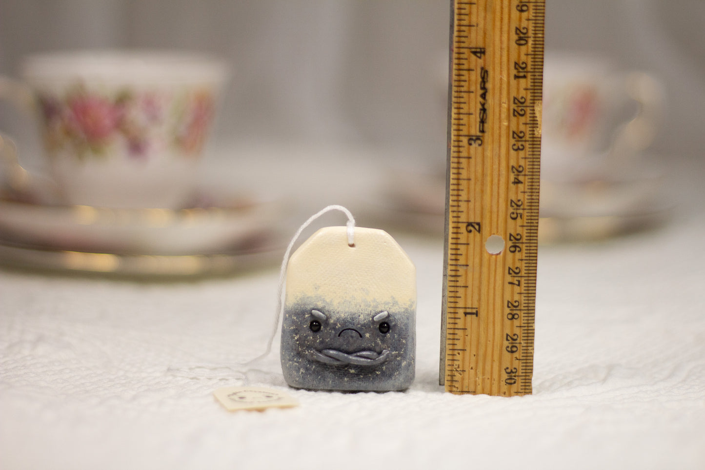 Grumpy Earl Grey Tea Bag Figurine