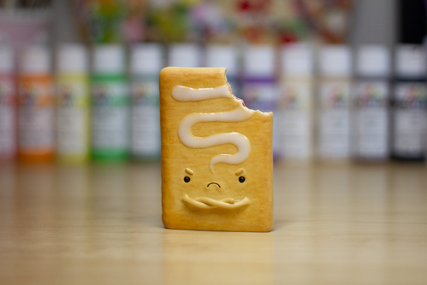 Grumpy Toaster Pastry Figurine
