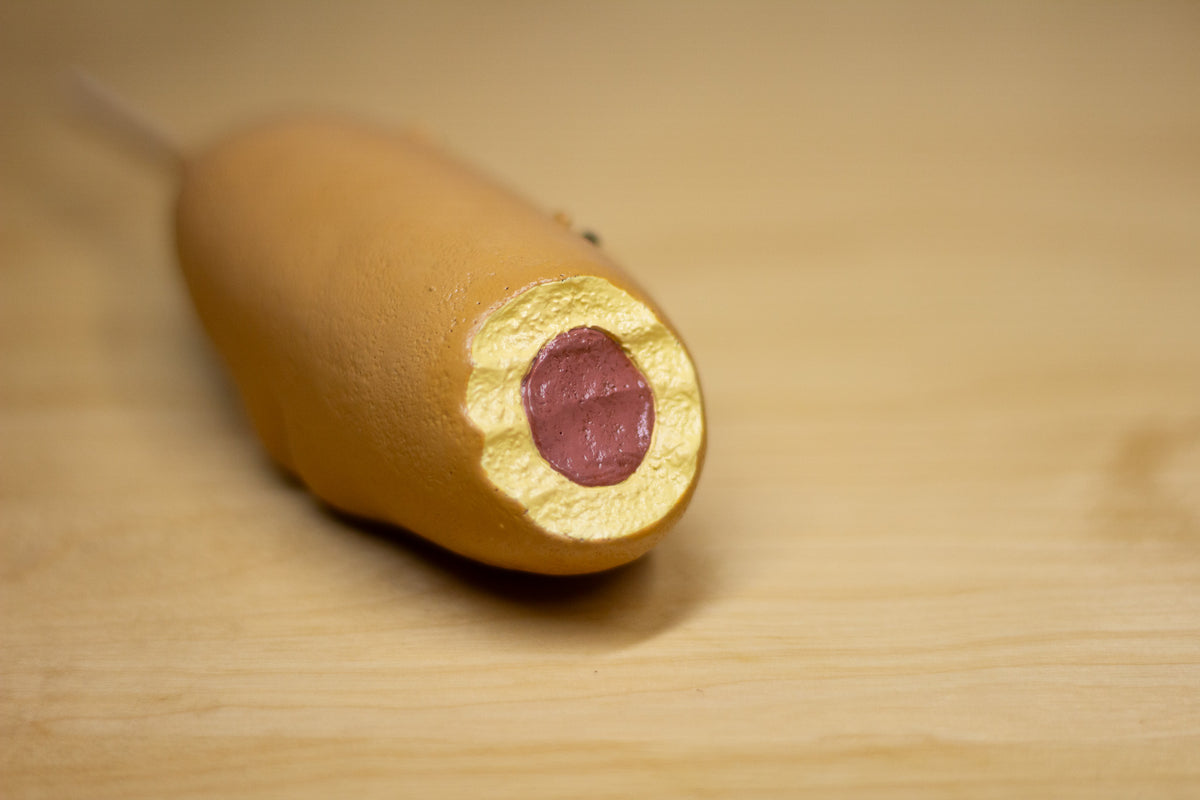 Grumpy Corn Dog Figurine