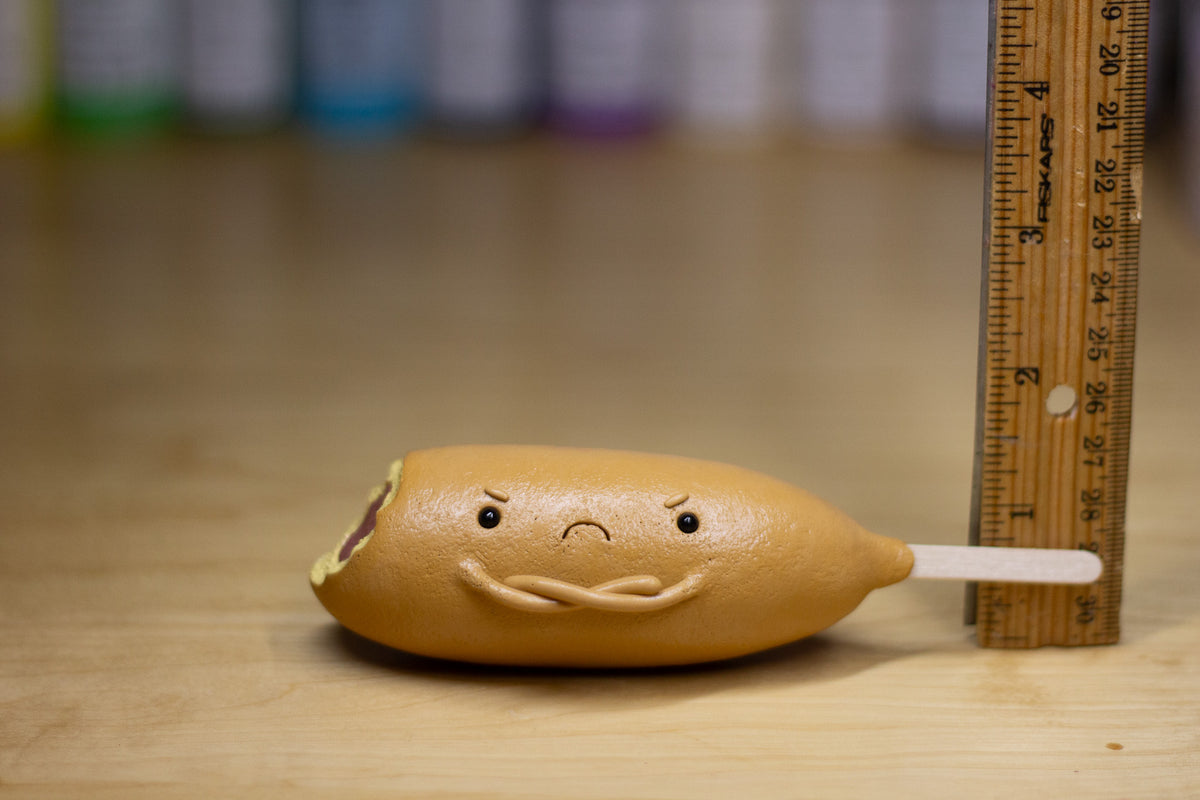 Grumpy Corn Dog Figurine